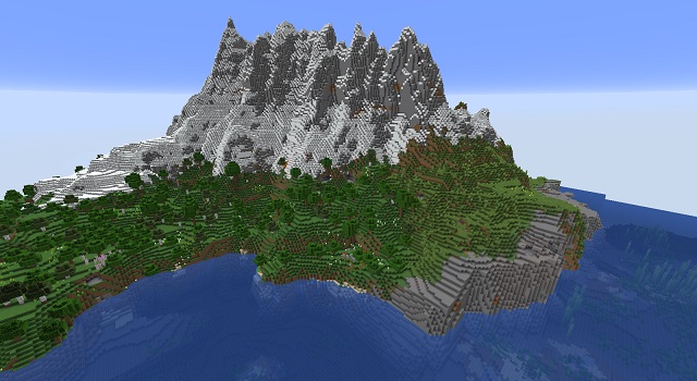 Minecraft Survival Island Montaña Semillas 1.18