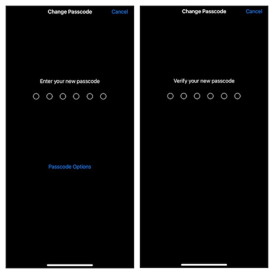 Cambiar la contraseña de la pantalla de bloqueo en iPhone y iPad