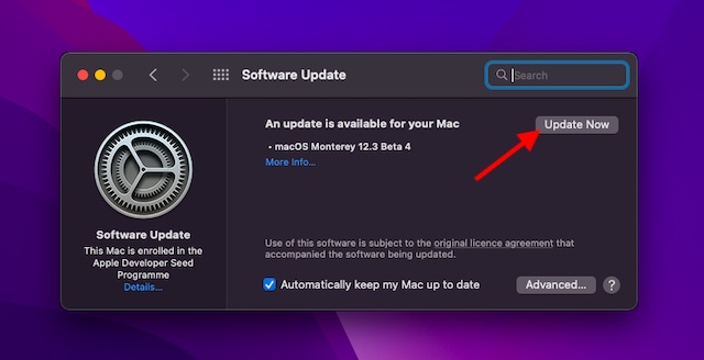 Actualizar software en Mac