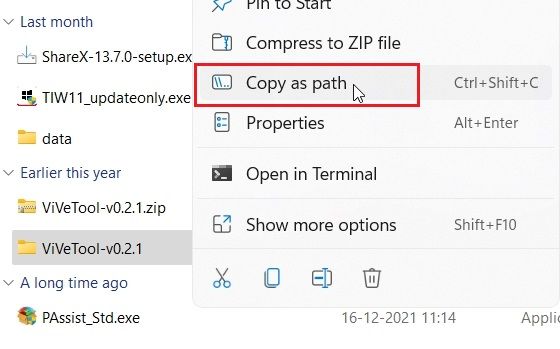 Habilitar pestañas en el Explorador de archivos en Windows 11 (2022)