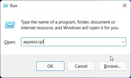 Desinstalar aplicaciones en Windows 11 desde el panel de control