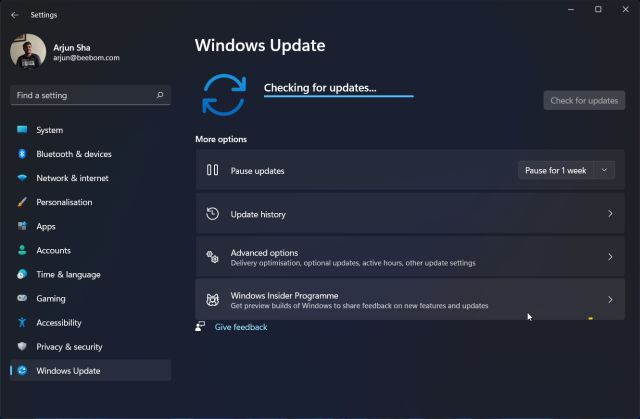Actualizar Windows 11 desde Configuración