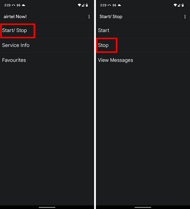 deshabilitar los mensajes flash de Airtel en los teléfonos Android