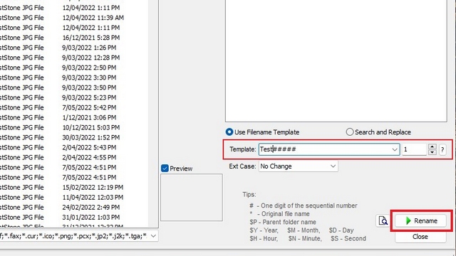 modificar y cambiar el nombre del archivo para cambiar el nombre de los archivos en lotes en Windows 11