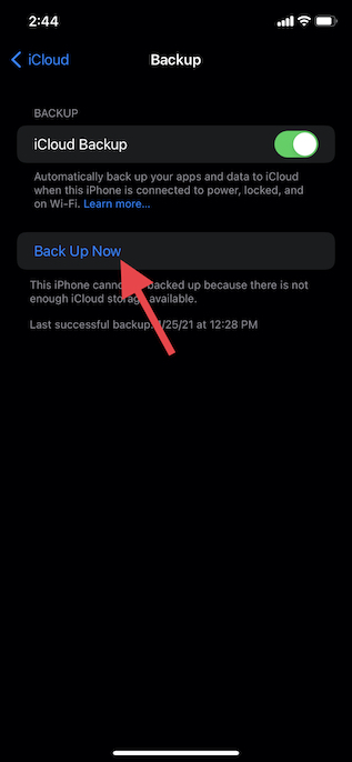 Usa iCloud para hacer una copia de seguridad de tu iPhone