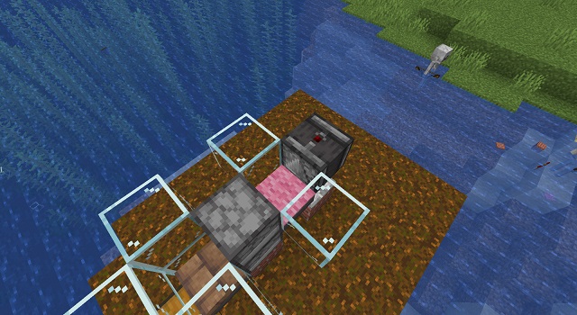 Área de puesto de pollo en Minecraft Farm