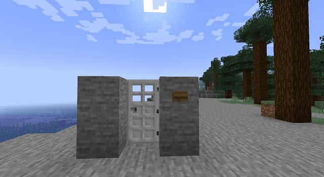 puerta de hierro en minecraft
